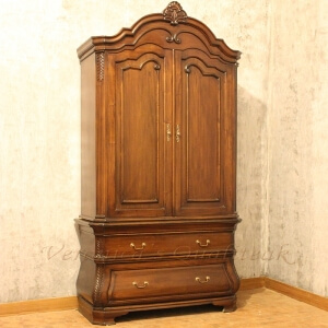Mary Anne Classic Wardrobe With Antique Candy Brown Finish