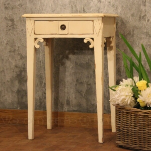 Signe Bedside Table With Antique Swedish Furniture Design