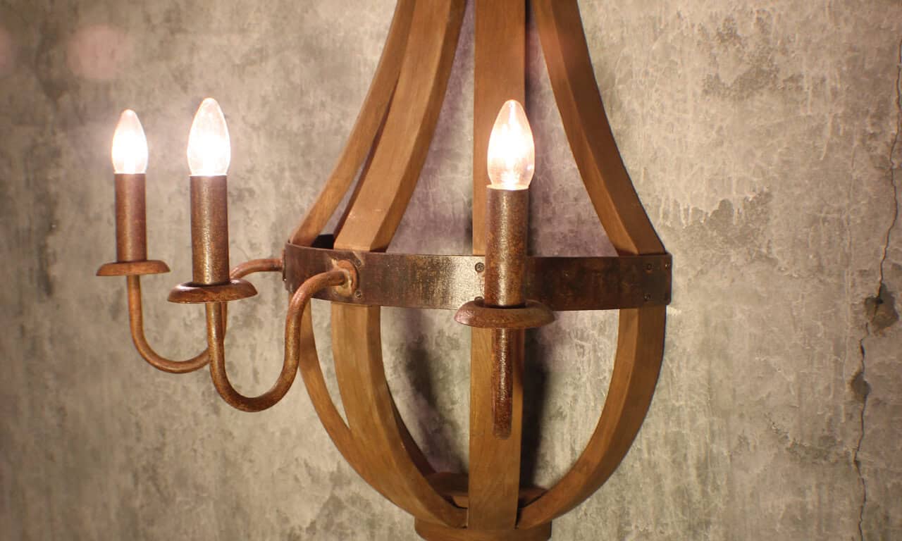 wall lamp wine barrel