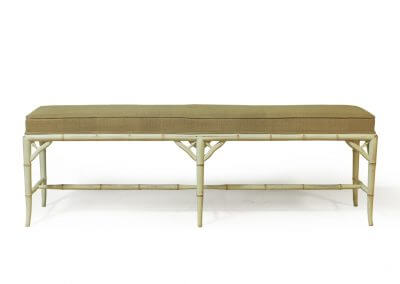 Bamboo Style Gustavian End Bench
