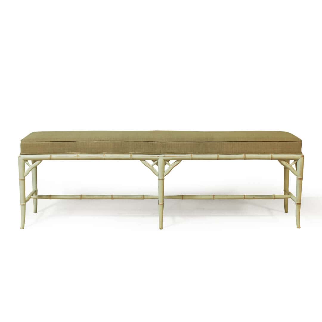 gustavian furniture bench front view