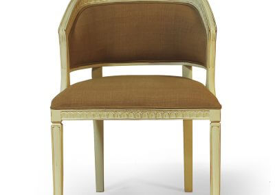 Upholstered Barrel Back Chair