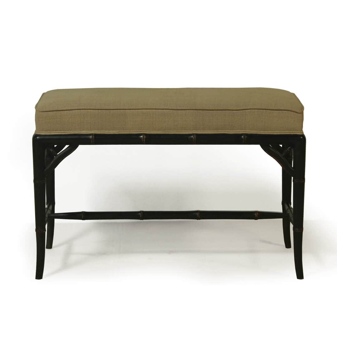 gustavian furniture style small bench front view