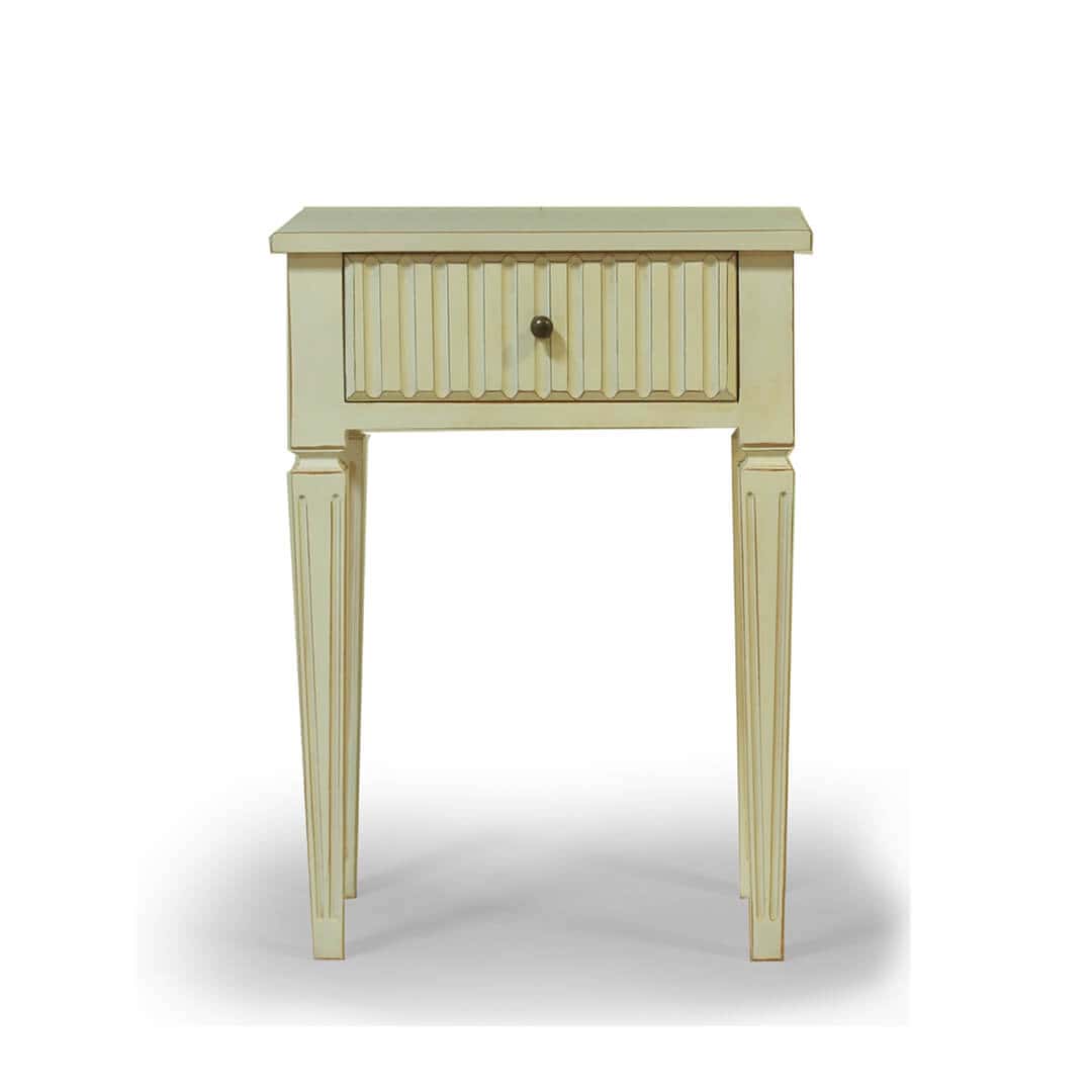 gustavian furniture white bedside 2nd model