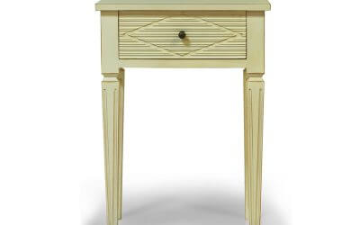 White Painted Gustavian Bedside