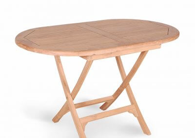 Teak Oval Folding Table For Outdoor