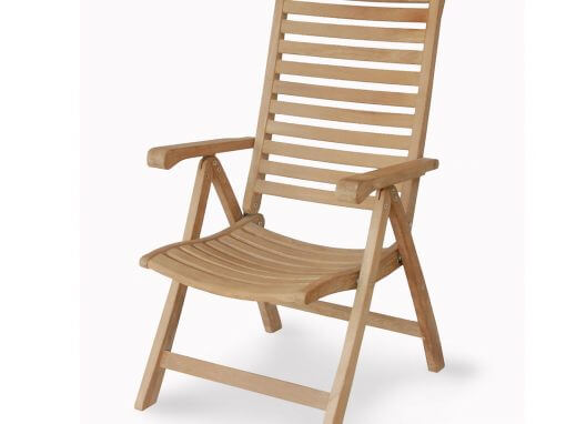 Teak Outdoor 5 Position Reclining Chair