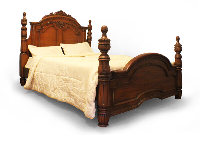 Antique Victorian Four Poster Bed
