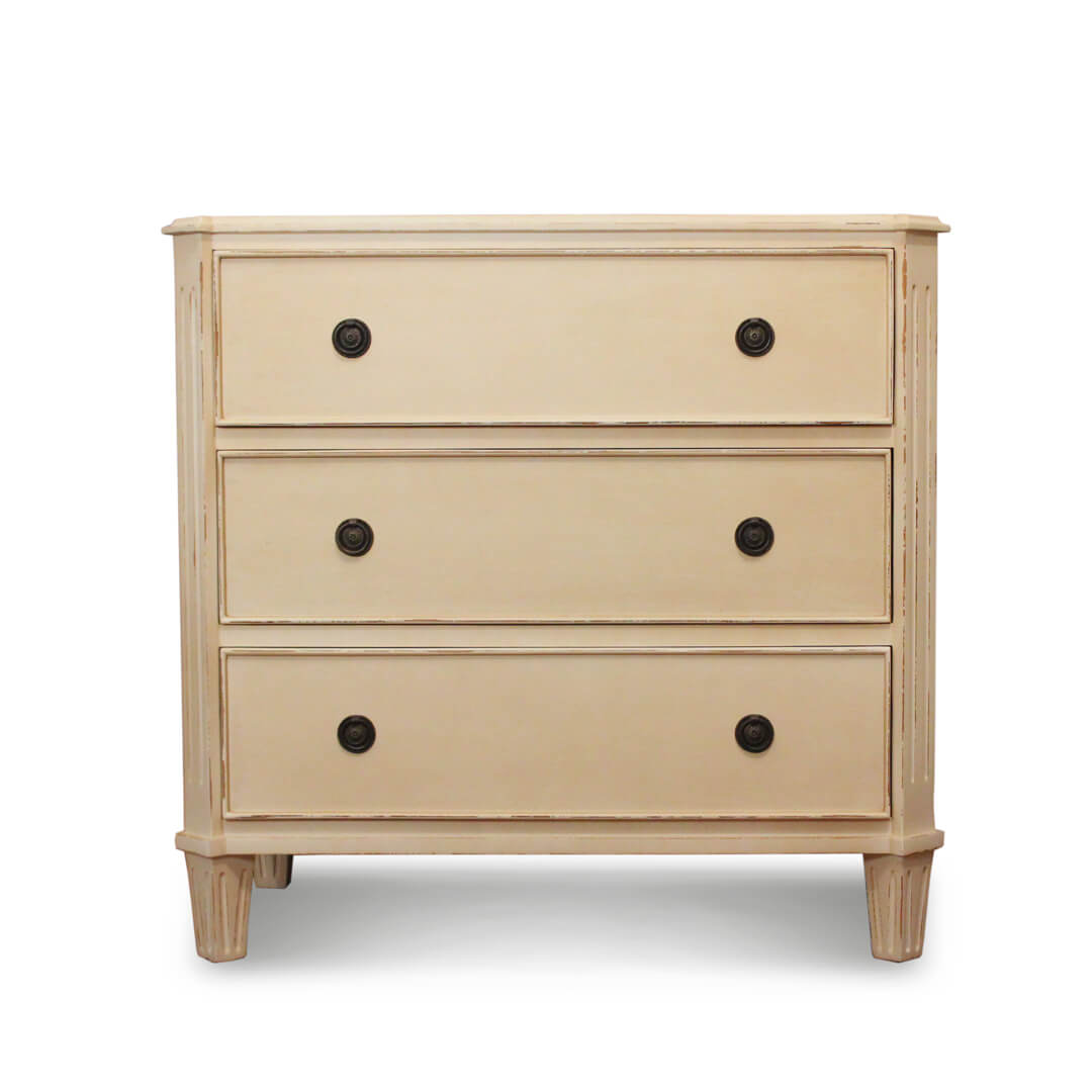 gustavian style chest of drawers view