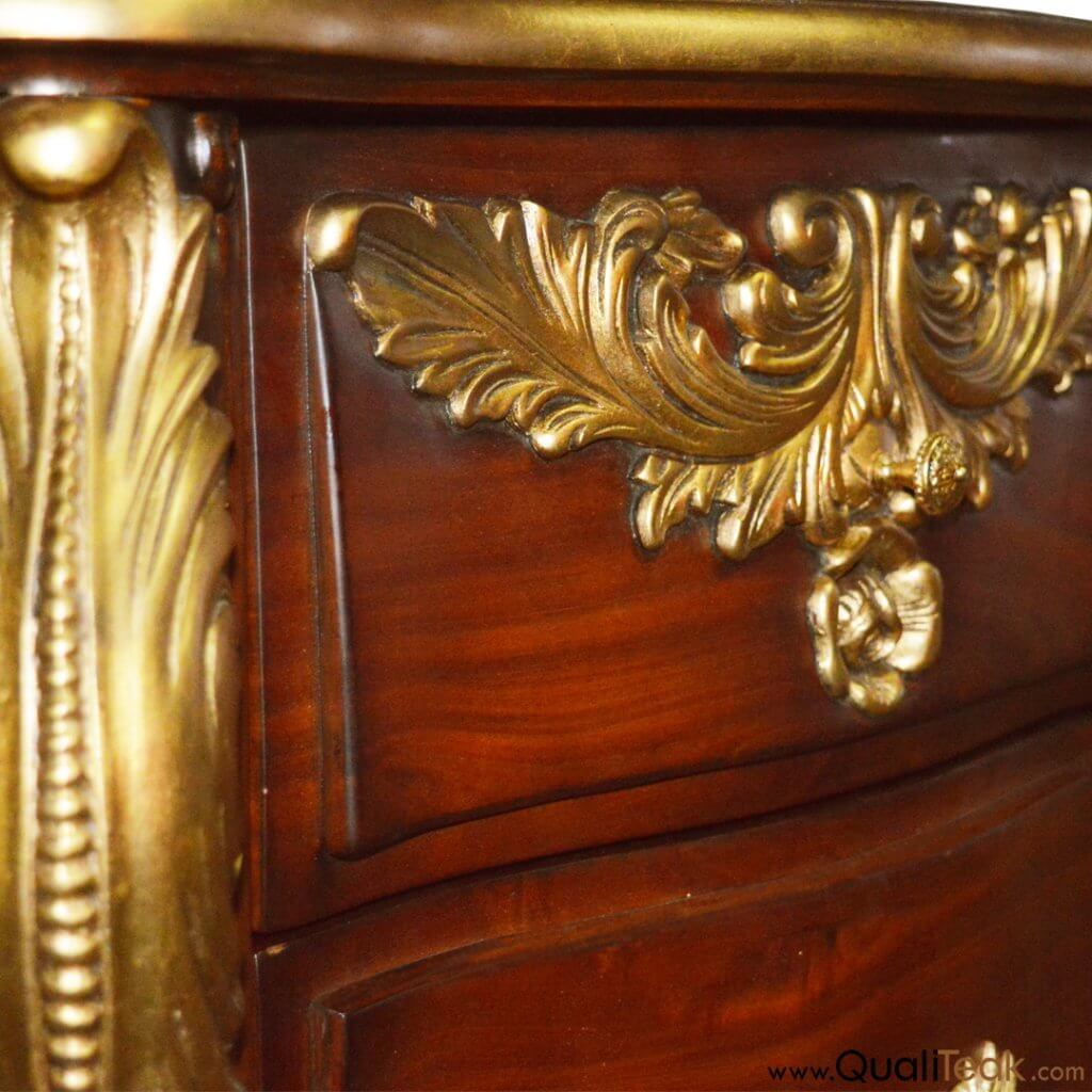 Buy Antique Hand Carving Bedside From Indonesia - Veronicas Qualiteak