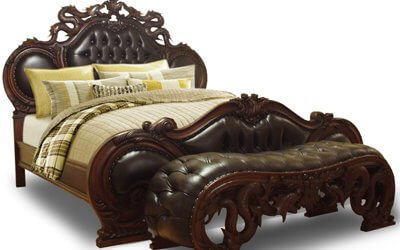 Antique Dragon Carving Bed
