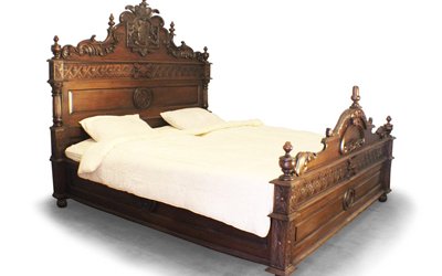Antique Heavy Carving Mansion Bed