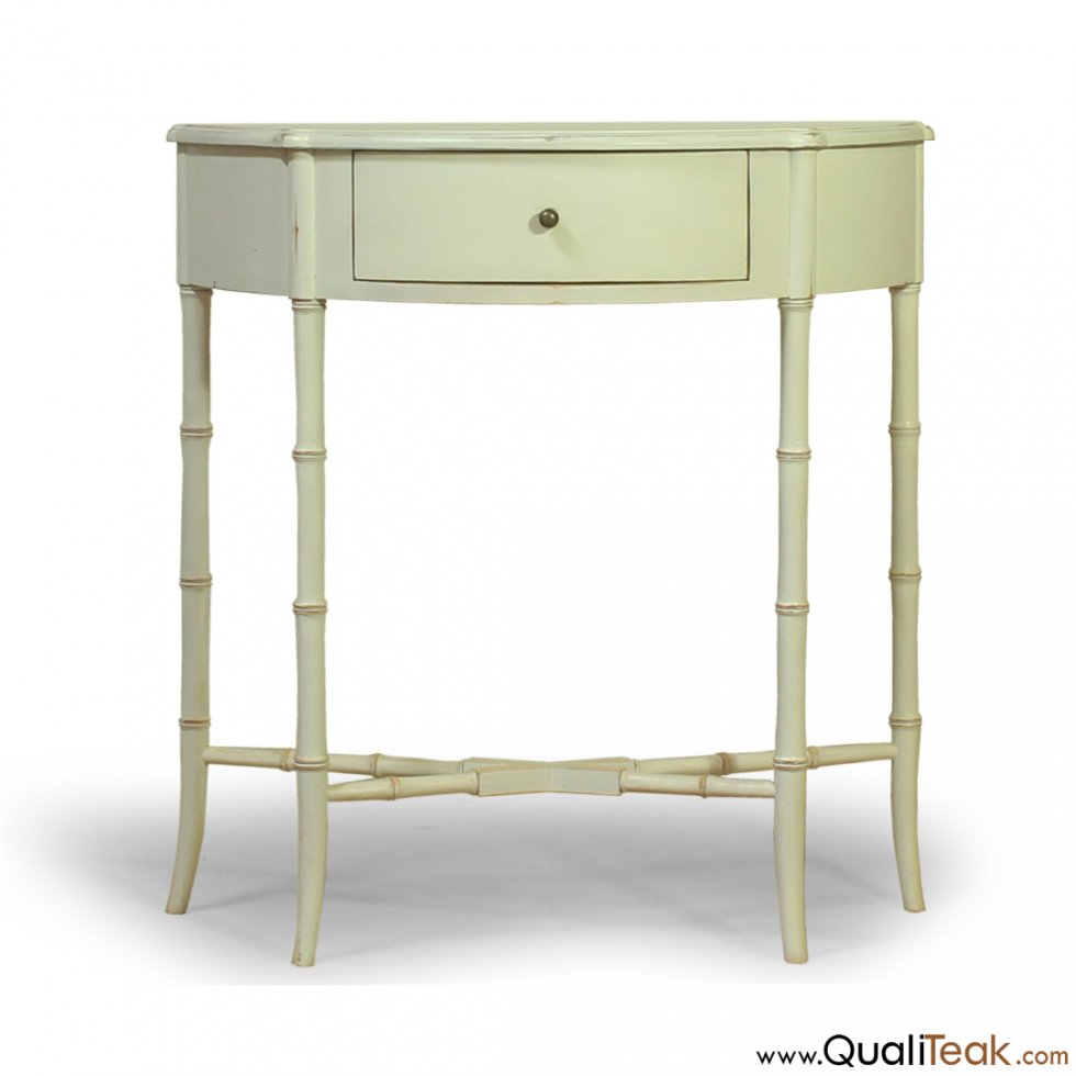 Buy Antique One Drawer Gustavian Console Table - Veronicas Qualiteak