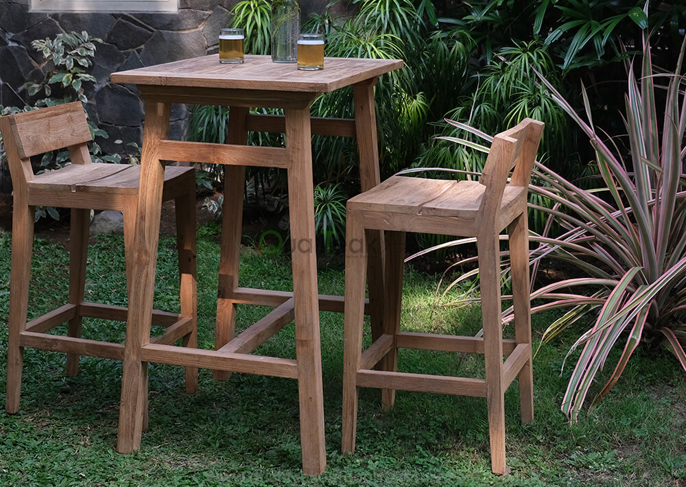 Teak Reclaimed Bar Table Moha