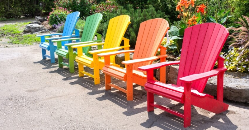 Add a Pop of Color to Teak Outdoor Furniture with Paint