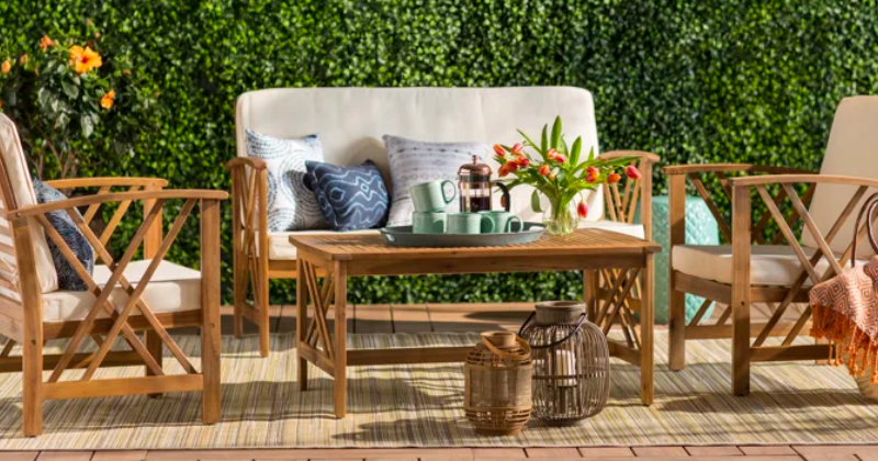 Decorating Outdoor Area with Teak Wood