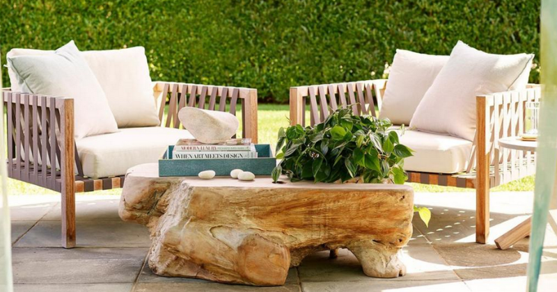 Decorating Outdoor Area with Teak Wood