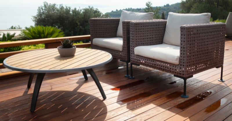 Material Go Well With Teak Furniture Outdoor