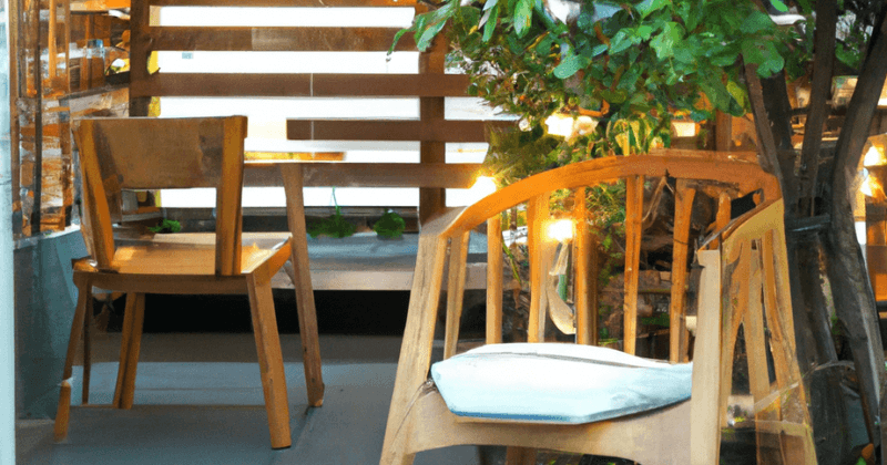 9 Tips How to Make Cafe Style Design for Terrace with Wooden Furniture