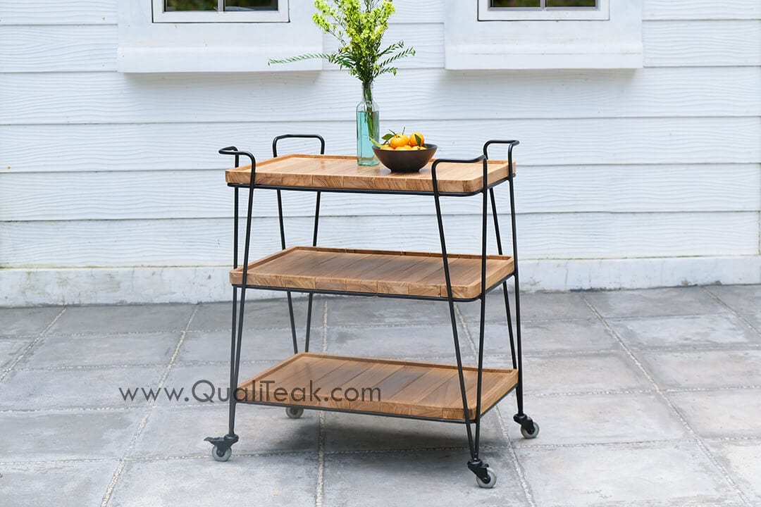 Utopia Teak Serving Trolley