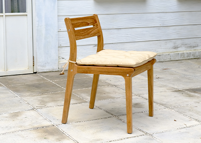 Fuego Solid Teak Outdoor Side Chair