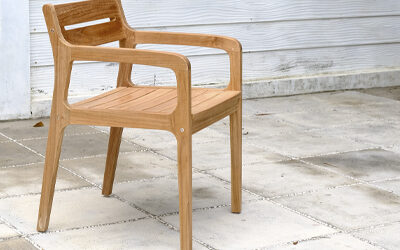 Fuego Solid Teak Outdoor Armchairs