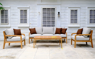 Fuego Teak Outdoor Lounge Set