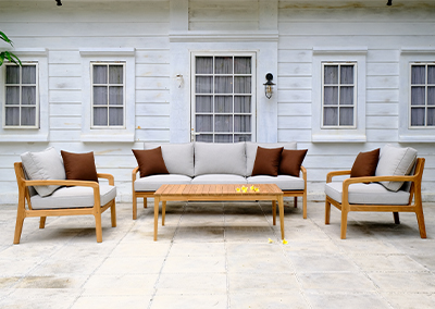 Fuego Teak Outdoor Lounge Set