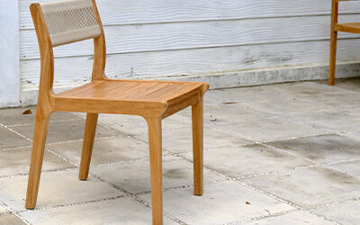Fuego Teak Outdoor Side Chair