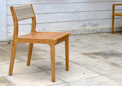 Fuego Teak Outdoor Side Chair