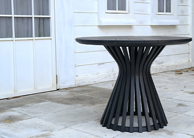 Xaviera Round Teak Outdoor Dining Table